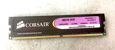CORSAIR CM2X512-8506 XMS2-8500 1066MHZ XMS38505V1.1 512MB MEMORY RM2-CMP52-41 - Image 1 of 2