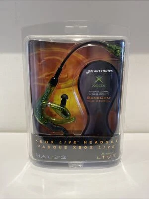 Halo 2 Xbox Live Headset  Plantronics 2004 New/Old Stock  Limited Edition Sealed - Image 1 of 2