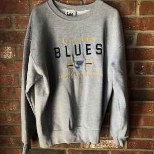 Felpa girocollo vintage Lee Sport St. Louis blues ricamata L made in USA - Foto 1 di 11
