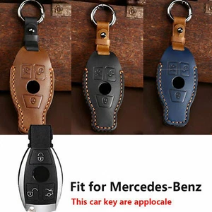 Adatto per custodia protettiva per chiave auto in pelle Smart Remote 3 pulsanti - Photo 1/8