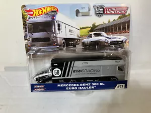 Hot Wheels Premium Mercedes-Benz 300 SL Euro Hauler Team Transport Car Culture - Picture 1 of 7