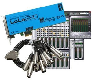 Digigram LoLa 280 Logging Skimmer 8 Channel HD Audio Recording PCIe x1 LP Card - Picture 1 of 7