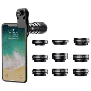 10 in 1 Phone Lens Set for iPhone 16 15 14 13 12 11 X 8 7 6 5 - Picture 1 of 14