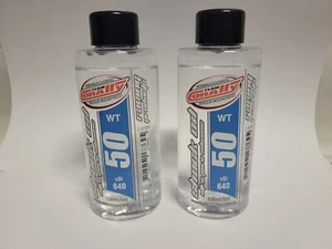 2X HUGE 5OZ CORALLY 50WT 50 WT SILICONE SHOCK OIL FOR TRAXXAS ARRMA ASSOCIATED - Picture 1 of 2