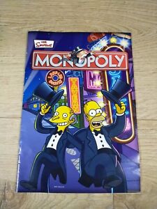 Monopoly The Simpsons Edition 2007 Parker Replacement Parts Instructions Manual 