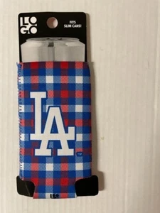 Los Angeles Dodgers - Plaid Can Cozy - MLB con licencia de Logo Brands (neopreno) - Imagen 1 de 2