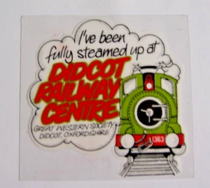 Didcot Railway Centre WINDOW STICKER Oxford Oxfordshire  Reading Berkshire Train - Picture 1 of 2