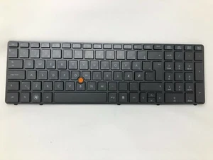 Genuine 652682-081 HP EliteBook 8560w Backlit Keyboard-Denmark - Picture 1 of 3
