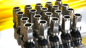 20pcs set Titanium Lug Wheel Nut 12x1.5 17 mm 60 deg Acorn Floating Seat - Picture 1 of 6