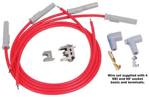 MSD Super Conductor Spark Plug Wire Set 4Cyl Multi-Angle Plug Socket/HEI - 31159 - Picture 1 of 1