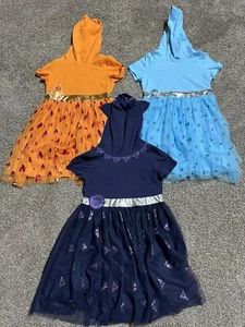 Girls' Pokemon Dress - Orange & Blue  - XL 14 - Lot of 3 Hooded - Marvel Panther - Picture 1 of 11