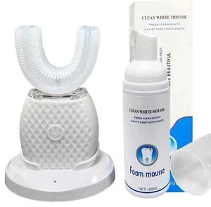 Cepillo de dientes ultrasónico Sani blanco brillo en forma de U blanqueamiento dental 360 Brite - Imagen 1 de 8