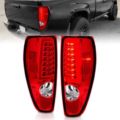 Conjunto de luz trasera de lente cromada roja/clara con barra de luz para GMC Canyon 2004-2012 Foto 1 de 4