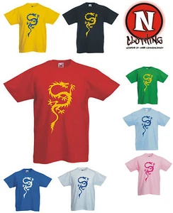 Chinese Dragon asian martial arts kung fu Childrens Kids t-shirt 1-13 years - Picture 1 of 9