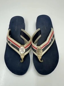 Tommy Hilfiger Womens Flip Flop Size Unkown Platform Blue Thong Foam - Picture 1 of 12
