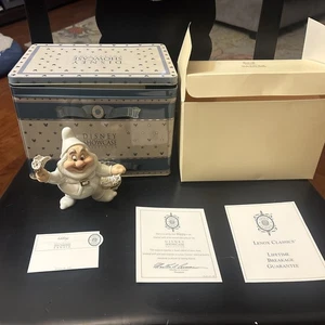 Lenox Disney Showcase Collection "Happy" Figurine Tin w/COA Tin Box New Happy - Picture 1 of 9