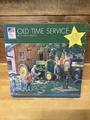 John Deere "Old Time Service " 1000 Piece Jigsaw Puzzle - New In Box/Sealed 2002 - Image 1 of 4