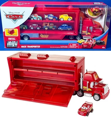 MACK TRUCK TRANSPORTER Mini Racers HAULER - Pixar Cars Lightning McQUEEN FLG70 Foto 1 de 4