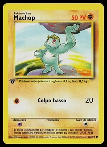 Pokemon Card - Machop 1st Edition Italian Base Set 52/102 Common - Picture 1 of 2