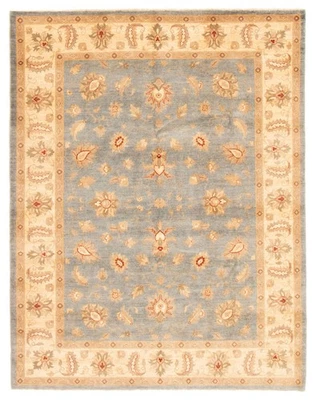 Alfombra oriental anudada a mano de 8'1" x 9'9" alfombra tradicional de lana Foto 1 de 4