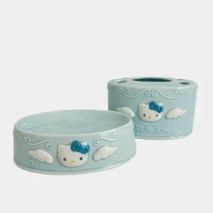 1999 Vintage Sanrio Hello Kitty Blue Angel Toothbrush Holder Soap Dish HTF - Picture 1 of 6