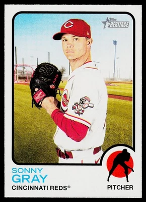2022 Topps Heritage #282 Sonny Gray Cincinnati Reds - Image 1 of 2