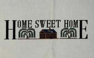 Home Sweet Home Complete Cross Stitch Unframed Cottagecore Country - Picture 1 of 8