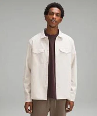 Lululemon Shacket Jacket Men S Snap Down Gridliner Overshirt Fleece Grid LM3DTBS - Image 1 of 4