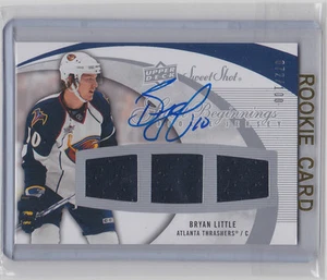 2007-08 UPPER DECK SWEET SHOT BRYAN LITTLE UD AUTO RC JERSEY ROOKIE SP /100 - Picture 1 of 1