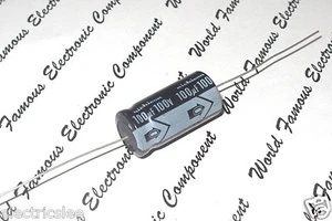 Condensador electrolítico de audio axial de alta fidelidad 4 piezas-NICHICON SE 100uF (100μF) 100 V - Imagen 1 de 4