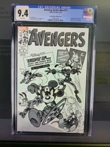 AMAZING SPIDERMAN #17 CGC 9.4 PASTROVICCHIO DISNEY 100 B&W VARIANT - Picture 1 of 2