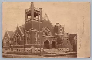 First M.E. Iglesia Metodista Episcopal Mt. Postal de Vernon IN Indiana J14 - Imagen 1 de 3