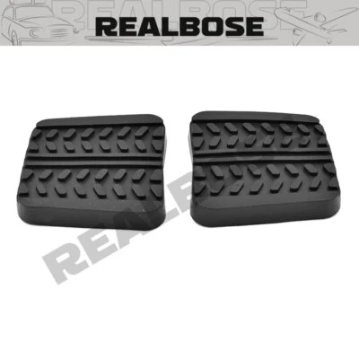 2Pcs Brake Clutch Pedal Pad Covers Fits Mazda 323 626 929 B2200 B2600 MX-6 RX-7 Foto 1 de 4