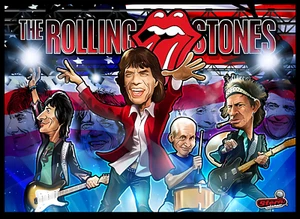 Stern Rolling Stones Pinball Machine Custom TRANSLITE #1 - Picture 1 of 1