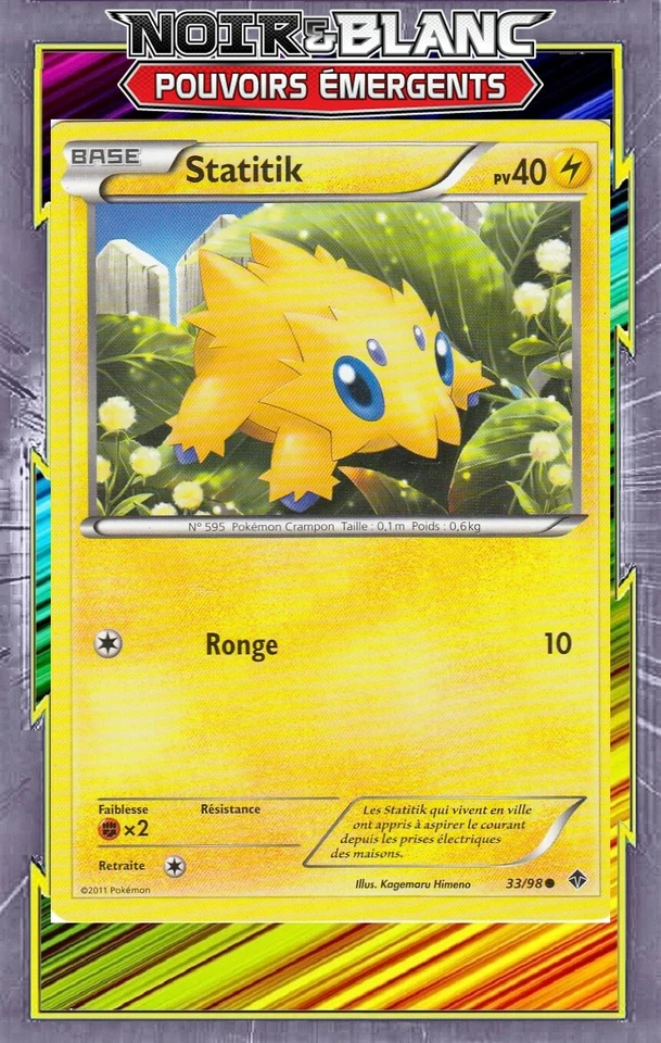 Statitik - NB02:Pouvoirs Emergents - 33/98 - Carte Pokemon Française - Photo 1/1