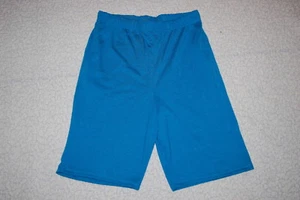 Boys Knit Shorts SOLID BLUE Pull On CASUAL Elast Waist 2 POCKETS Size S 6-7 - Picture 1 of 1