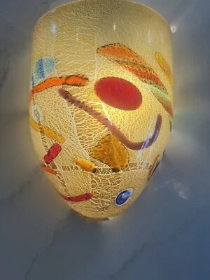 Aplique de pared contemporáneo OGGETTI.  Vidrio soplado boca en Murano,, ITALIA. Foto 1 de 4