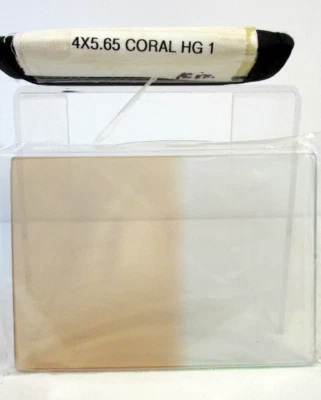 Tiffen 4x5.65" Coral 1 Hard-Edge Graduated Glass Filter Vertical Grad - Image 1 of 4