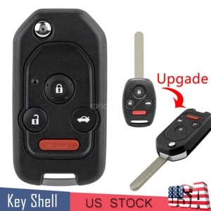 for 2008 2009 2010 2011 2012 Honda Accord Coupe Civic CR-V Flip Key Fob Case 4B - Picture 1 of 10