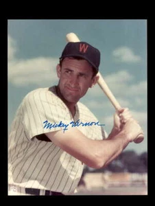 Mickey Vernon Hand Signed 8x10 Photo Autograph Washington Senators - Picture 1 of 2