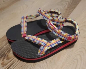 Sandalias Teva Mujer Niños Forma Media Fray MED ROSA Talla 5.0 Colores Arco Iris - Imagen 1 de 10