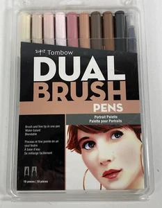 Tombow Dual-brush Water-based Pens 10 - Portrait new nice - Picture 1 of 3