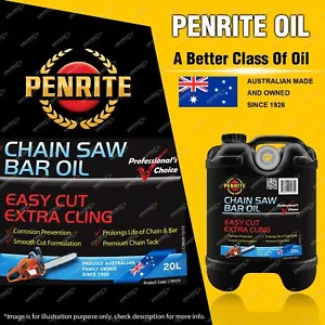 Penrite Chain Saw Bar Oil - 20 Litre specially formulated tacky lubricant - Picture 1 of 2