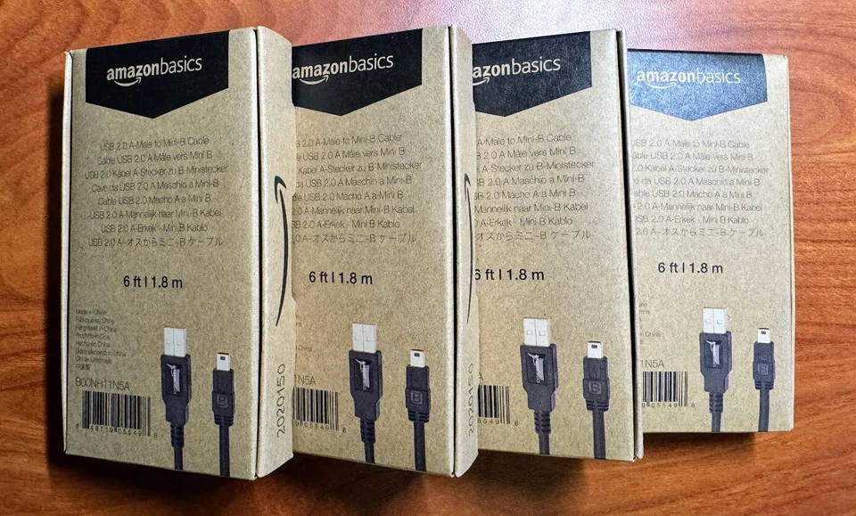 AmazonBasics IFRI 3 Feet USB 2.0 A-Male to Mini-B Cable - Black - Image 1 of 1