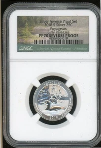 2018S Voyageurs Silver Reverse Proof NGC PF70 Early Releases Cert #4856436-019 - Picture 1 of 2