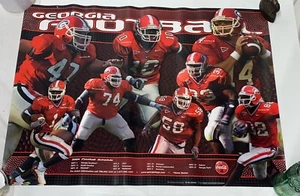 Georgia Bulldogs 2004 Season Team Schedule UGA Poster 18x24 Pollack Greene Davis - Picture 1 of 1