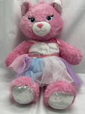 Build A Bear Pink "PURRINCESS" Kitty Cat w Dress Plush Stuffed Animal 17" BABW