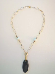 collana CAMPAGNOLO donna con perle e pietra nera - Foto 1 di 5