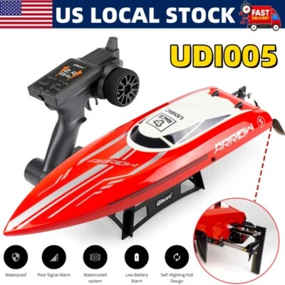 Brushless RC Racing Boat UDI005 2.4GHz 50km/h High Speed Electronic Toy Gift Kid - Image 1 of 4