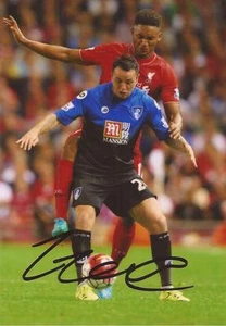BOURNEMOUTH: LEE TOMLIN SIGNED 6x4 ACTION PHOTO + COA - Bild 1 von 1